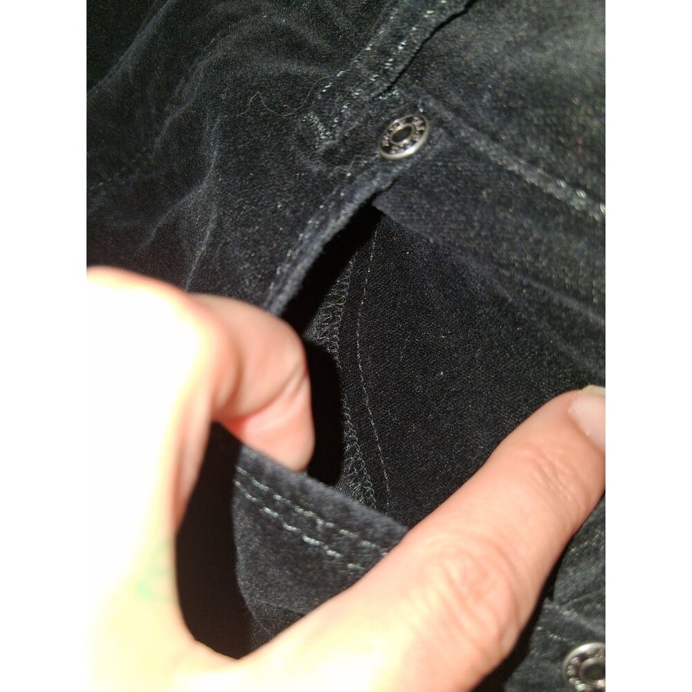 Talbots Flawless Five Pocket Straight Corduroy Pants Size 2 Black Quiet Luxury - Picture 5 of 14